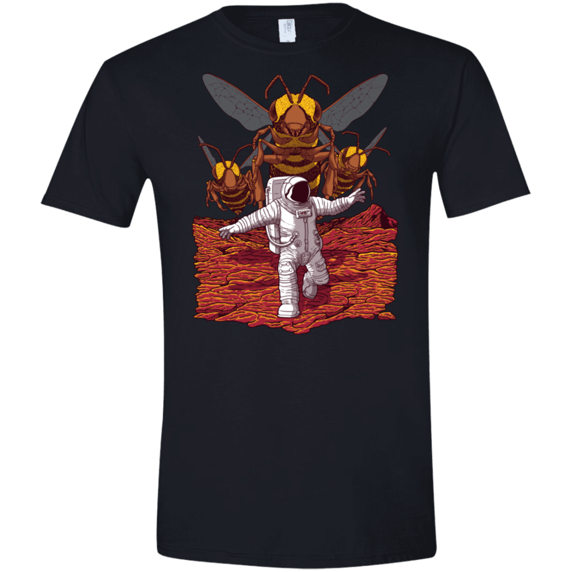 T-Shirts Black / X-Small Killer Bees on Mars Men's Semi-Fitted Softstyle