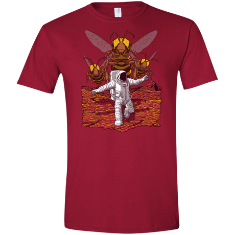 T-Shirts Cardinal Red / S Killer Bees on Mars Men's Semi-Fitted Softstyle