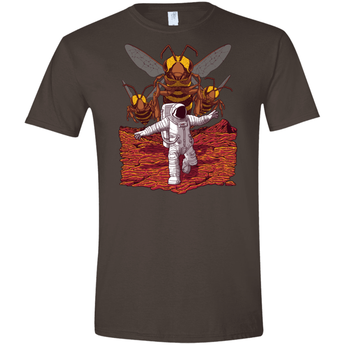 T-Shirts Dark Chocolate / S Killer Bees on Mars Men's Semi-Fitted Softstyle