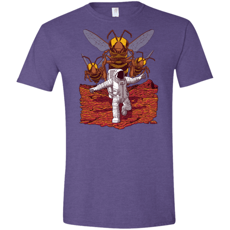 T-Shirts Heather Purple / S Killer Bees on Mars Men's Semi-Fitted Softstyle