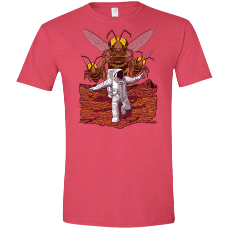 T-Shirts Heather Red / S Killer Bees on Mars Men's Semi-Fitted Softstyle