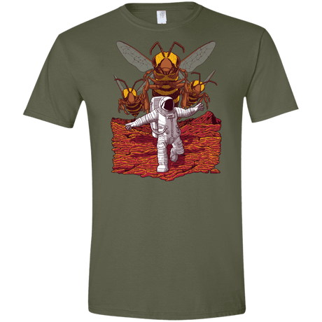 T-Shirts Military Green / S Killer Bees on Mars Men's Semi-Fitted Softstyle