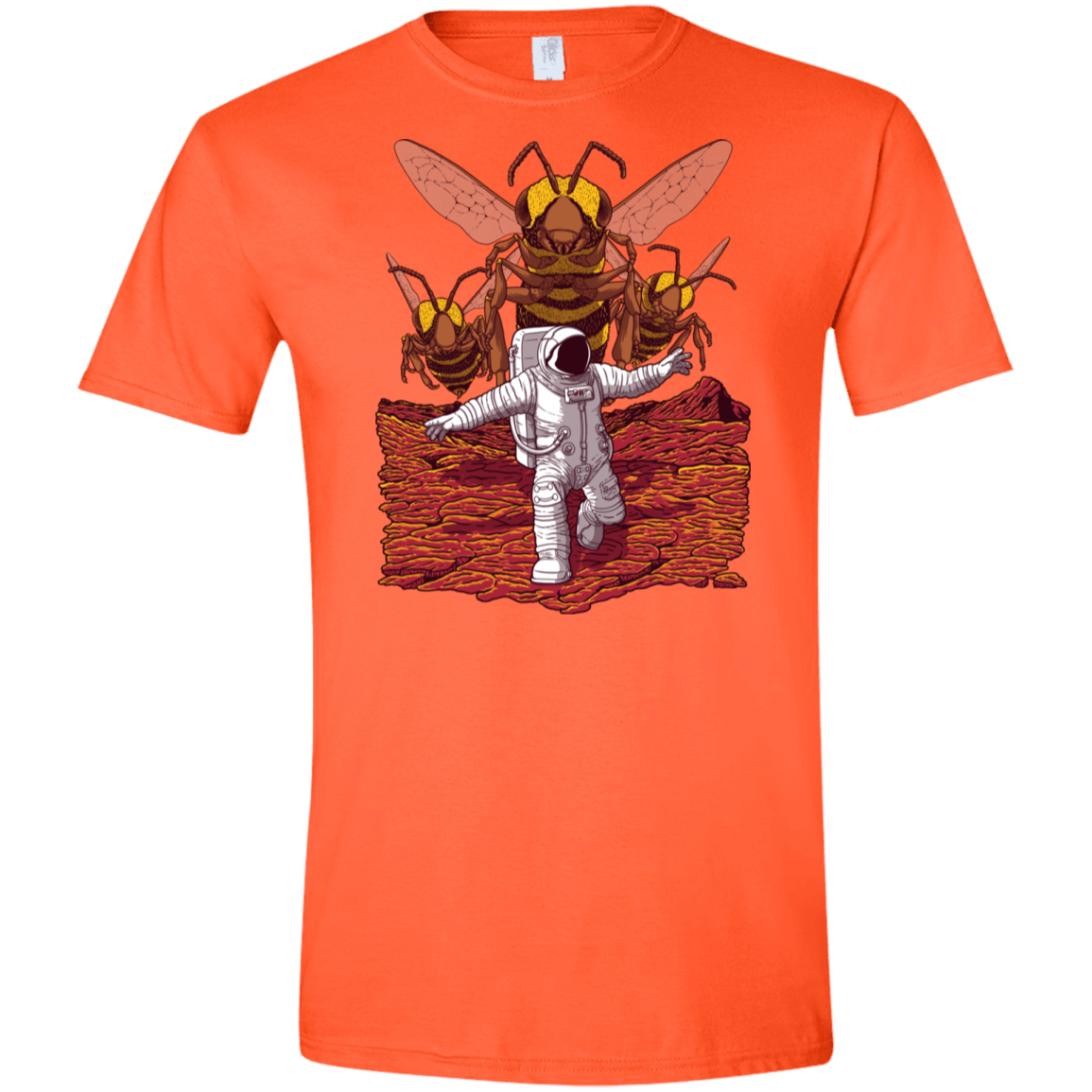 T-Shirts Orange / S Killer Bees on Mars Men's Semi-Fitted Softstyle