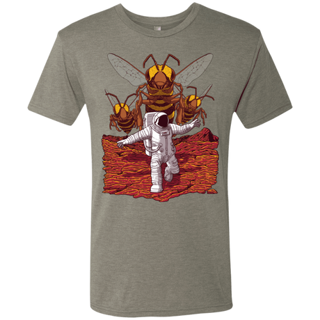 T-Shirts Venetian Grey / S Killer Bees on Mars Men's Triblend T-Shirt