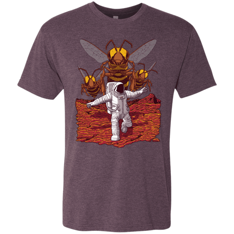 T-Shirts Vintage Purple / S Killer Bees on Mars Men's Triblend T-Shirt