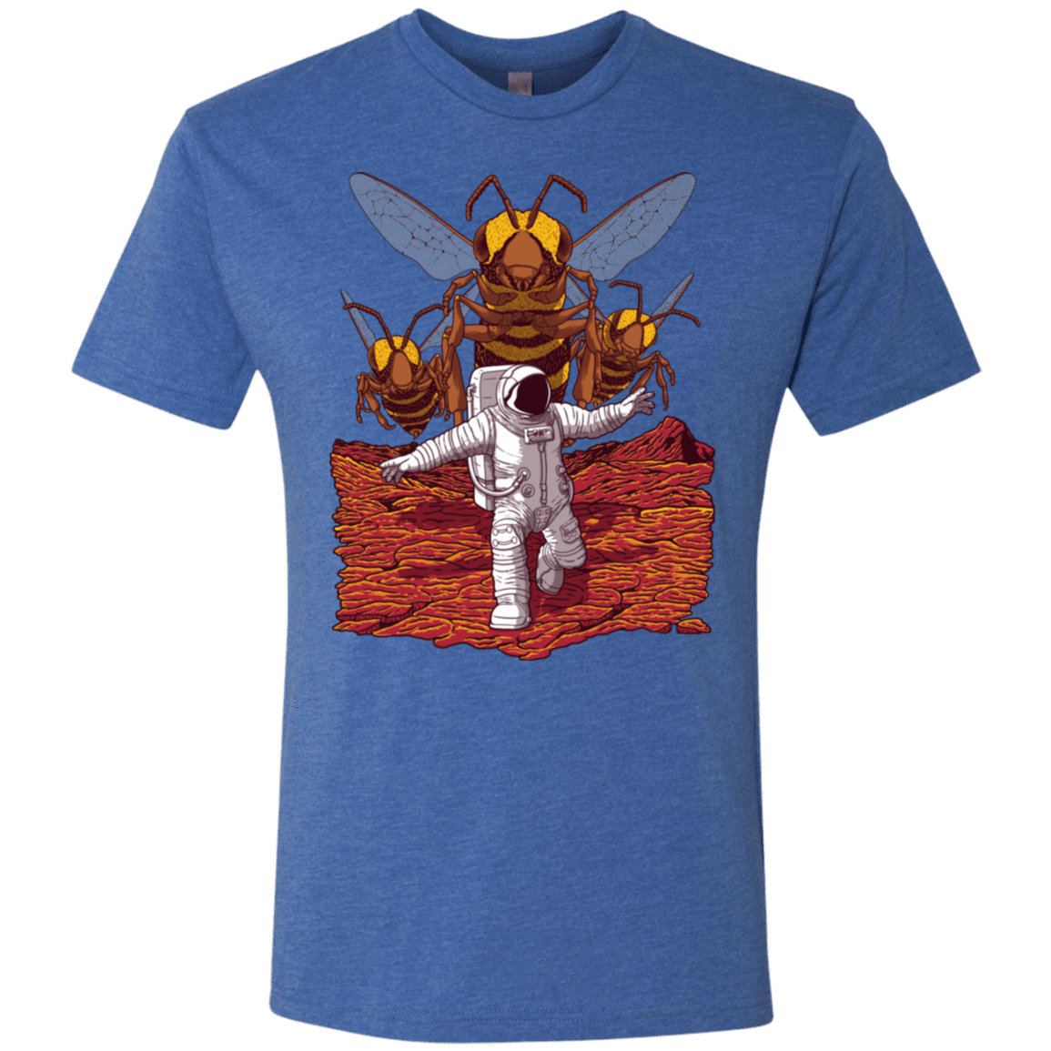 T-Shirts Vintage Royal / S Killer Bees on Mars Men's Triblend T-Shirt