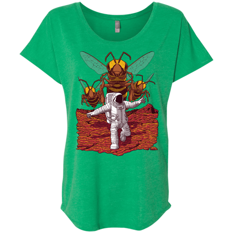 T-Shirts Envy / X-Small Killer Bees on Mars Triblend Dolman Sleeve