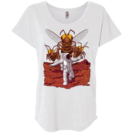 T-Shirts Heather White / X-Small Killer Bees on Mars Triblend Dolman Sleeve