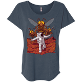 T-Shirts Indigo / X-Small Killer Bees on Mars Triblend Dolman Sleeve