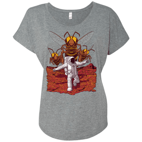 T-Shirts Premium Heather / X-Small Killer Bees on Mars Triblend Dolman Sleeve