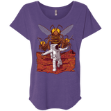 T-Shirts Purple Rush / X-Small Killer Bees on Mars Triblend Dolman Sleeve