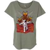 T-Shirts Venetian Grey / X-Small Killer Bees on Mars Triblend Dolman Sleeve