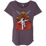 T-Shirts Vintage Purple / X-Small Killer Bees on Mars Triblend Dolman Sleeve
