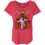 T-Shirts Vintage Red / X-Small Killer Bees on Mars Triblend Dolman Sleeve