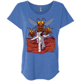 T-Shirts Vintage Royal / X-Small Killer Bees on Mars Triblend Dolman Sleeve
