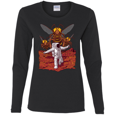 T-Shirts Black / S Killer Bees on Mars Women's Long Sleeve T-Shirt