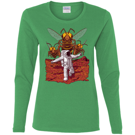 T-Shirts Irish Green / S Killer Bees on Mars Women's Long Sleeve T-Shirt
