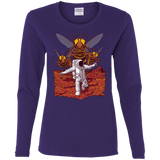 T-Shirts Purple / S Killer Bees on Mars Women's Long Sleeve T-Shirt