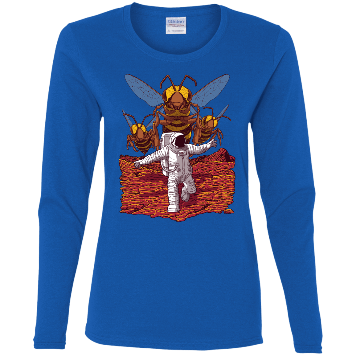 T-Shirts Royal / S Killer Bees on Mars Women's Long Sleeve T-Shirt