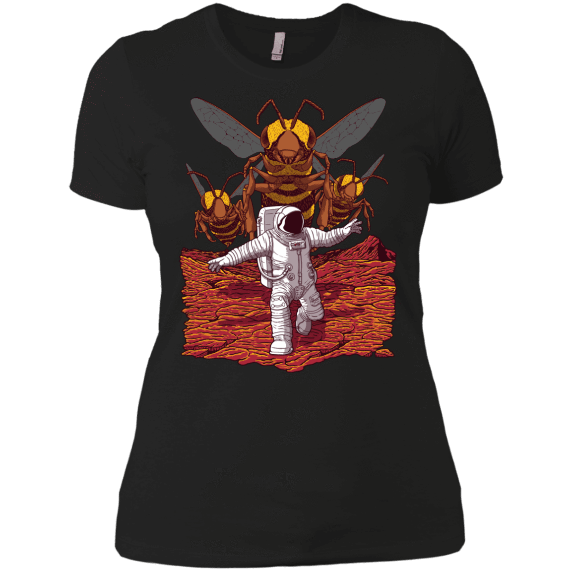 T-Shirts Black / X-Small Killer Bees on Mars Women's Premium T-Shirt