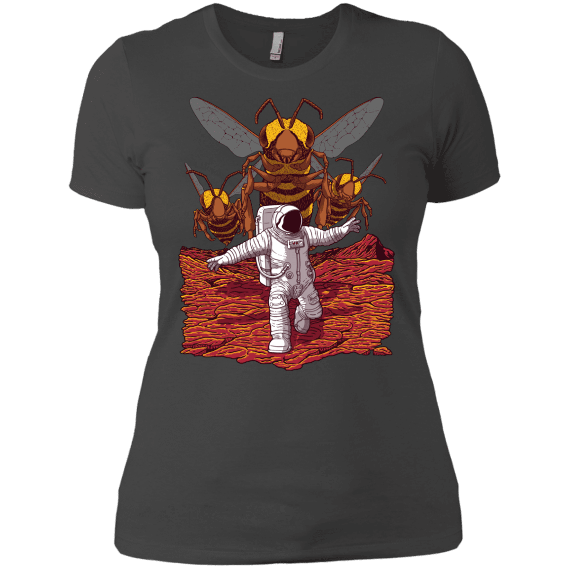 T-Shirts Heavy Metal / X-Small Killer Bees on Mars Women's Premium T-Shirt
