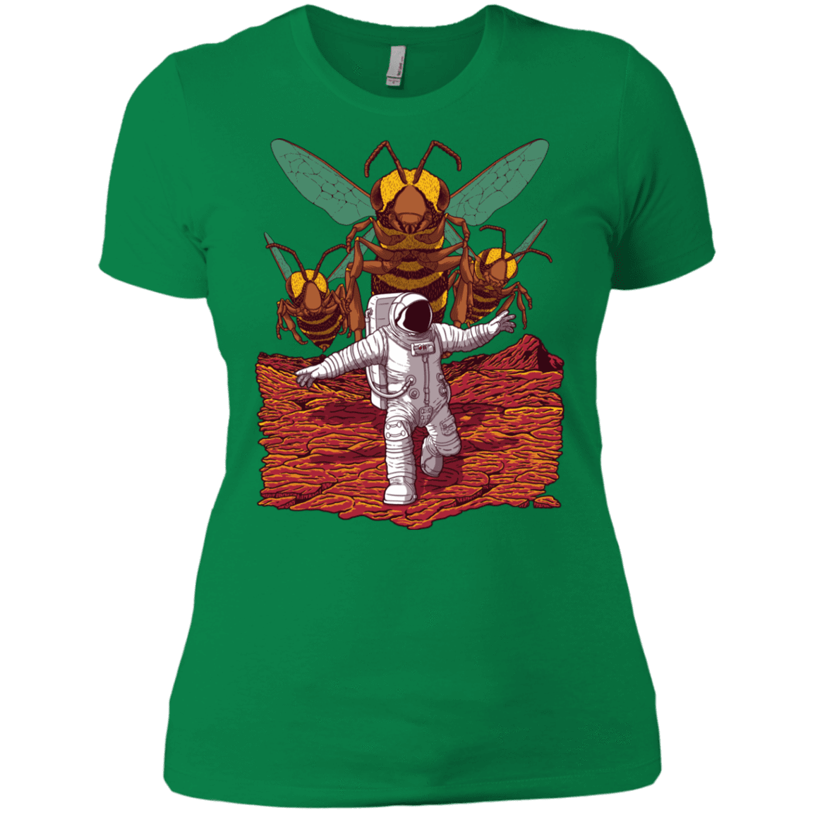 T-Shirts Kelly Green / X-Small Killer Bees on Mars Women's Premium T-Shirt