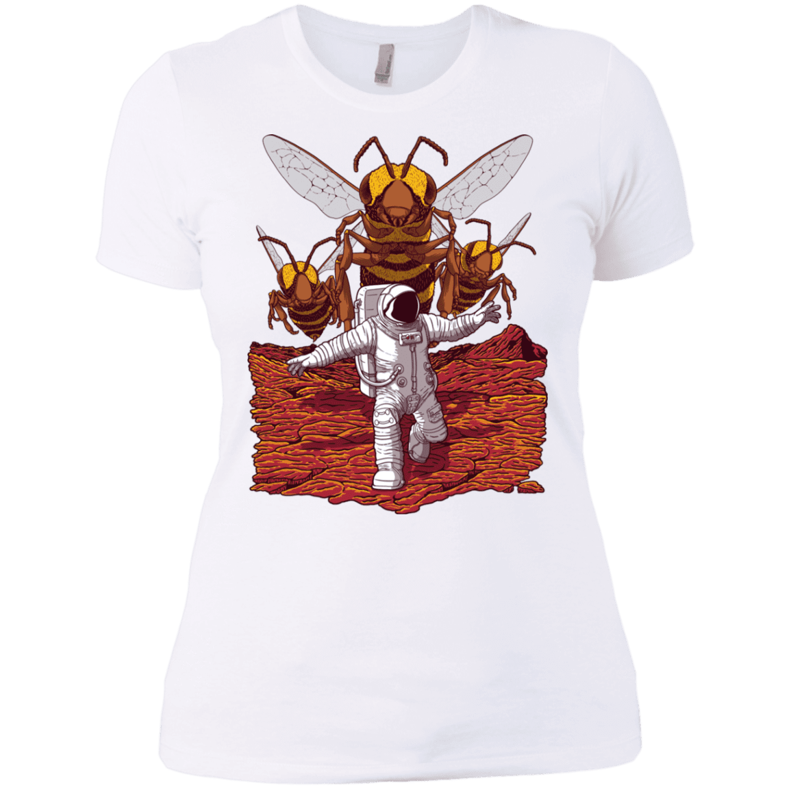 T-Shirts White / X-Small Killer Bees on Mars Women's Premium T-Shirt