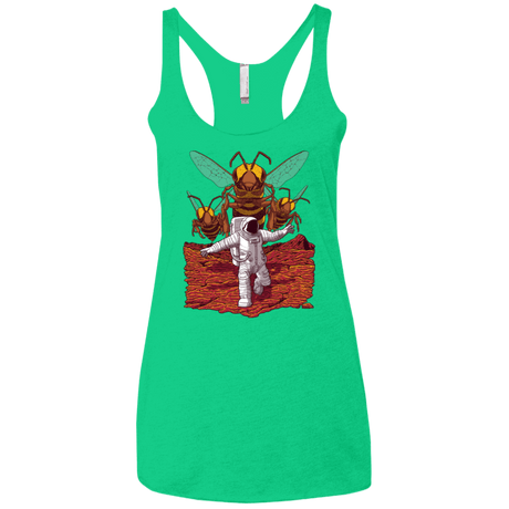 T-Shirts Envy / X-Small Killer Bees on Mars Women's Triblend Racerback Tank