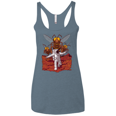 T-Shirts Indigo / X-Small Killer Bees on Mars Women's Triblend Racerback Tank