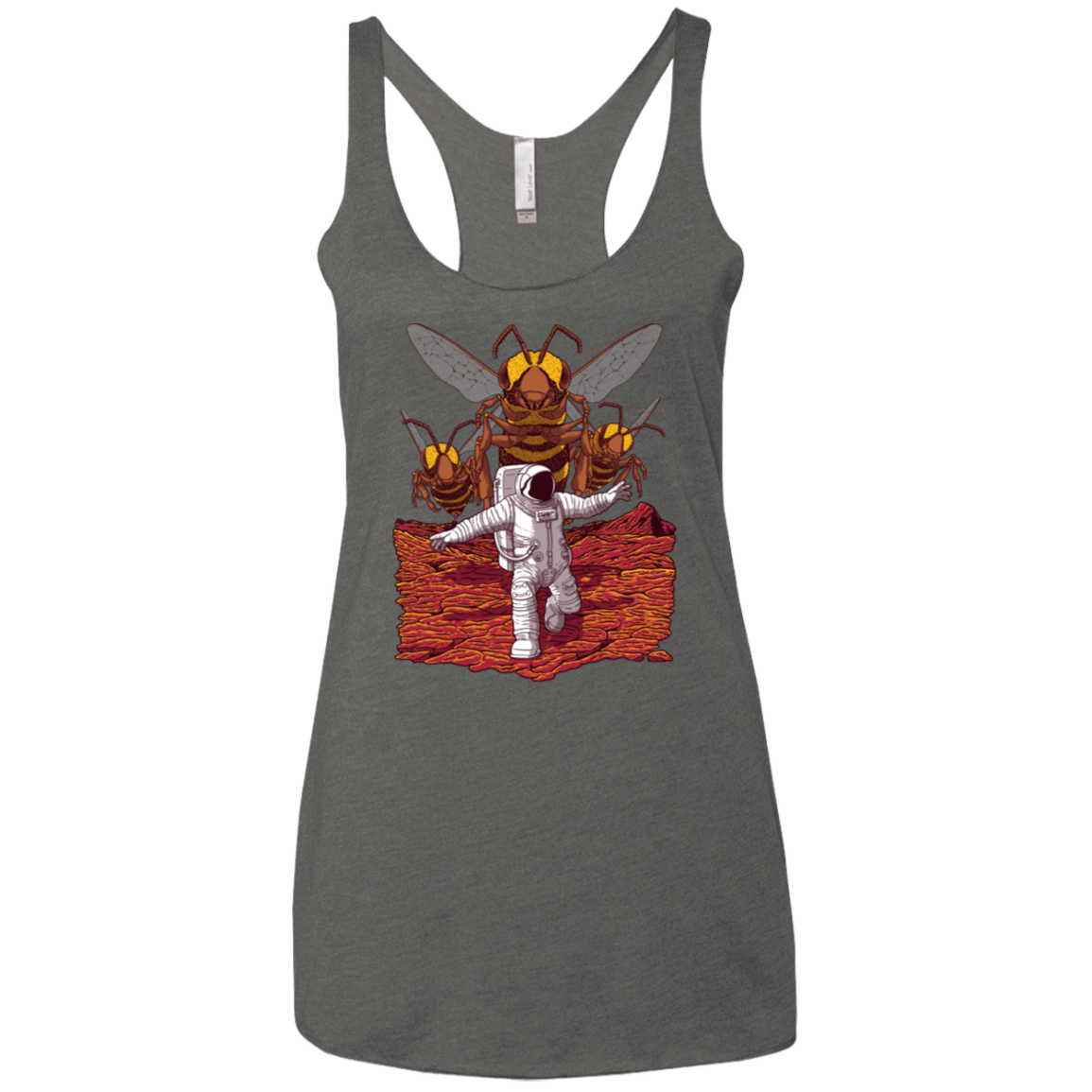 T-Shirts Premium Heather / X-Small Killer Bees on Mars Women's Triblend Racerback Tank