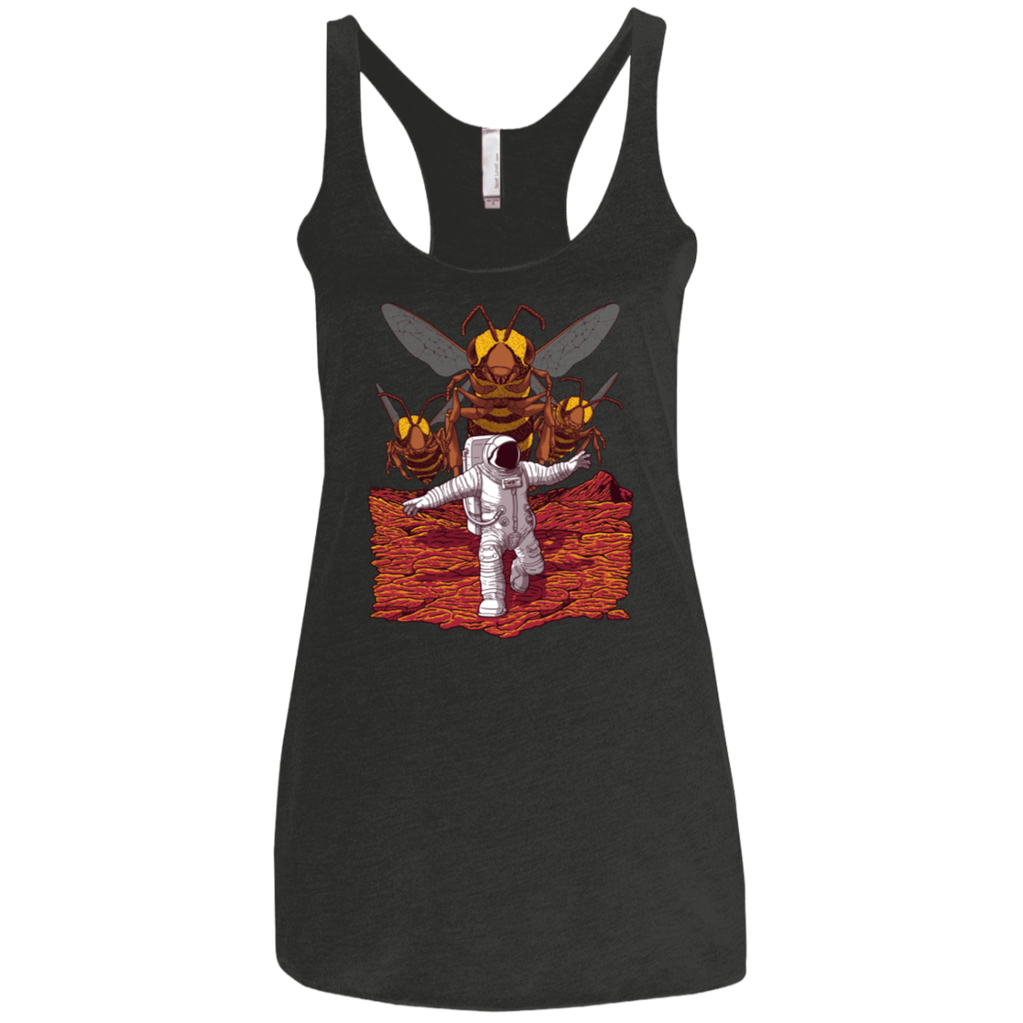 T-Shirts Vintage Black / X-Small Killer Bees on Mars Women's Triblend Racerback Tank