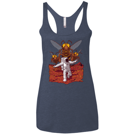 T-Shirts Vintage Navy / X-Small Killer Bees on Mars Women's Triblend Racerback Tank