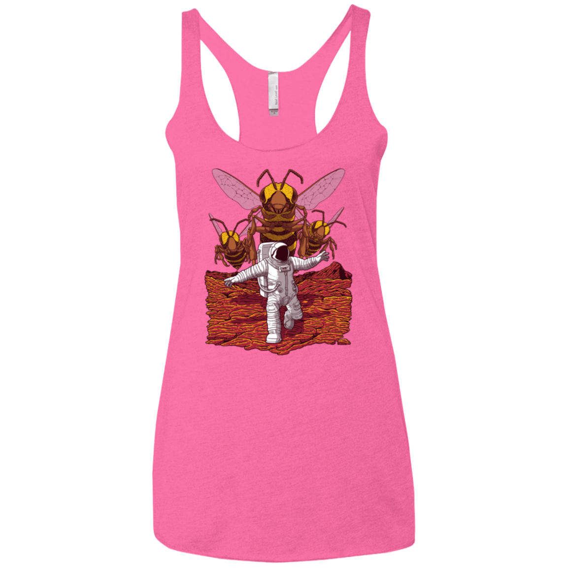 T-Shirts Vintage Pink / X-Small Killer Bees on Mars Women's Triblend Racerback Tank