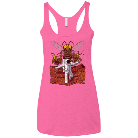 T-Shirts Vintage Pink / X-Small Killer Bees on Mars Women's Triblend Racerback Tank