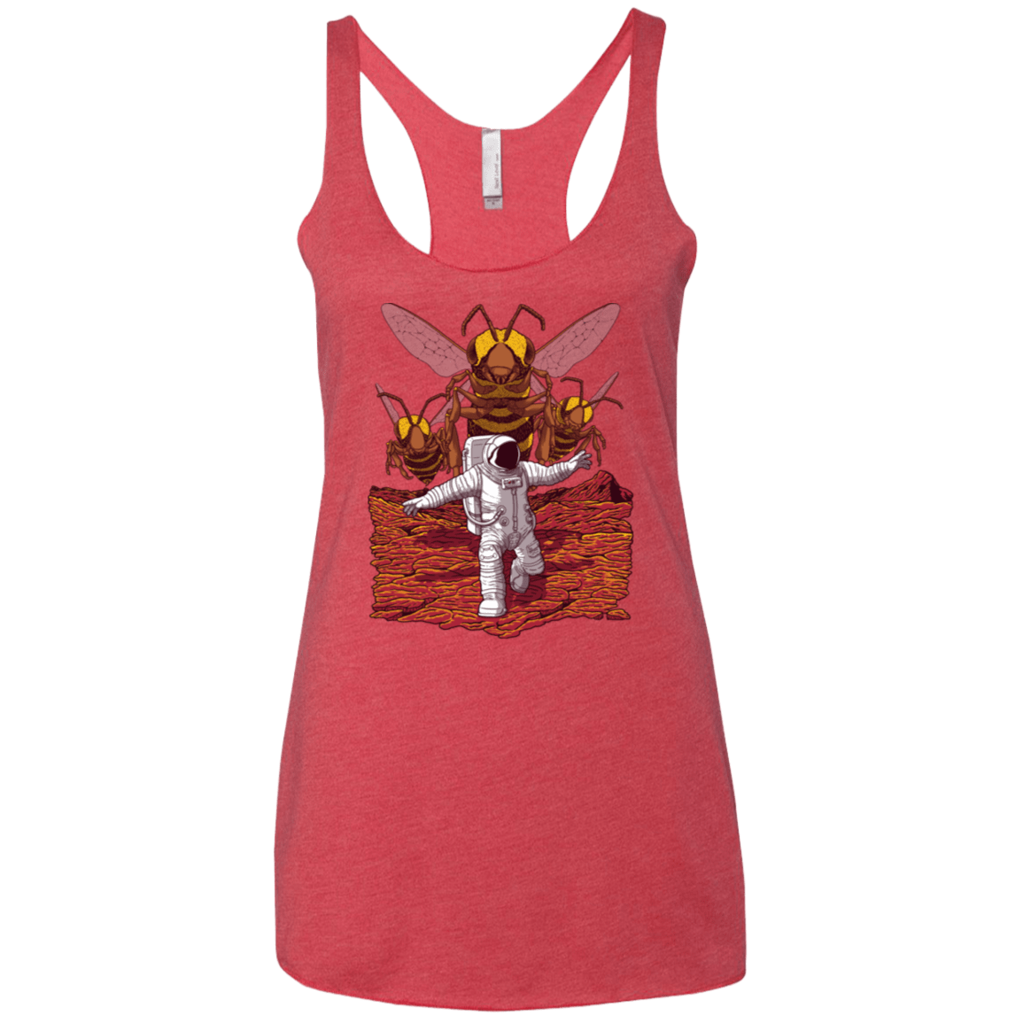 T-Shirts Vintage Red / X-Small Killer Bees on Mars Women's Triblend Racerback Tank