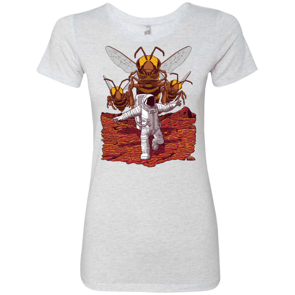 T-Shirts Heather White / S Killer Bees on Mars Women's Triblend T-Shirt