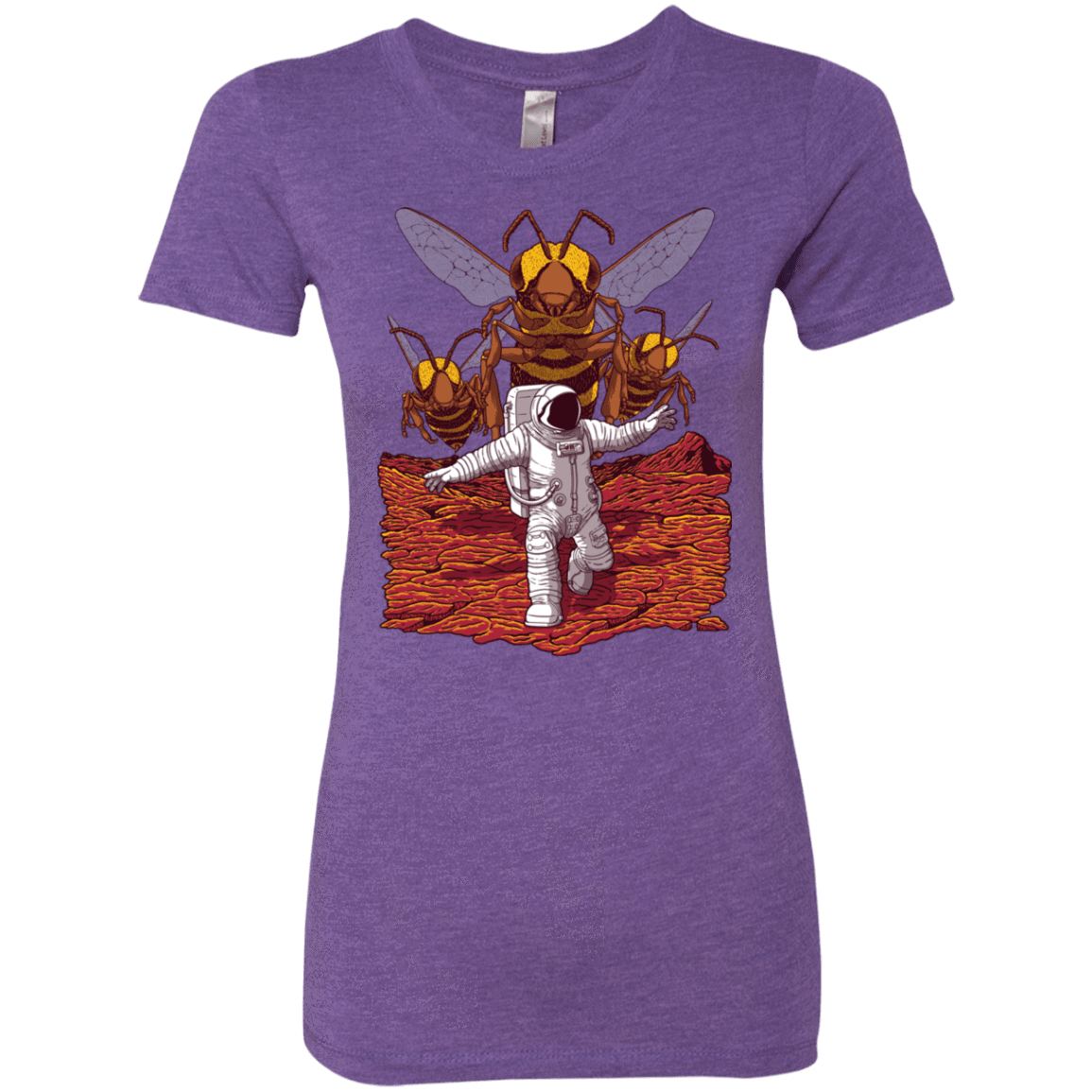 T-Shirts Purple Rush / S Killer Bees on Mars Women's Triblend T-Shirt