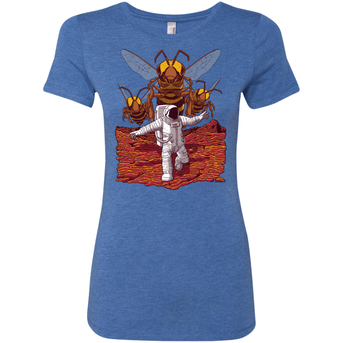 T-Shirts Vintage Royal / S Killer Bees on Mars Women's Triblend T-Shirt