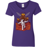 T-Shirts Purple / S Killer Bees on Mars Women's V-Neck T-Shirt