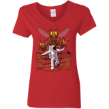 T-Shirts Red / S Killer Bees on Mars Women's V-Neck T-Shirt