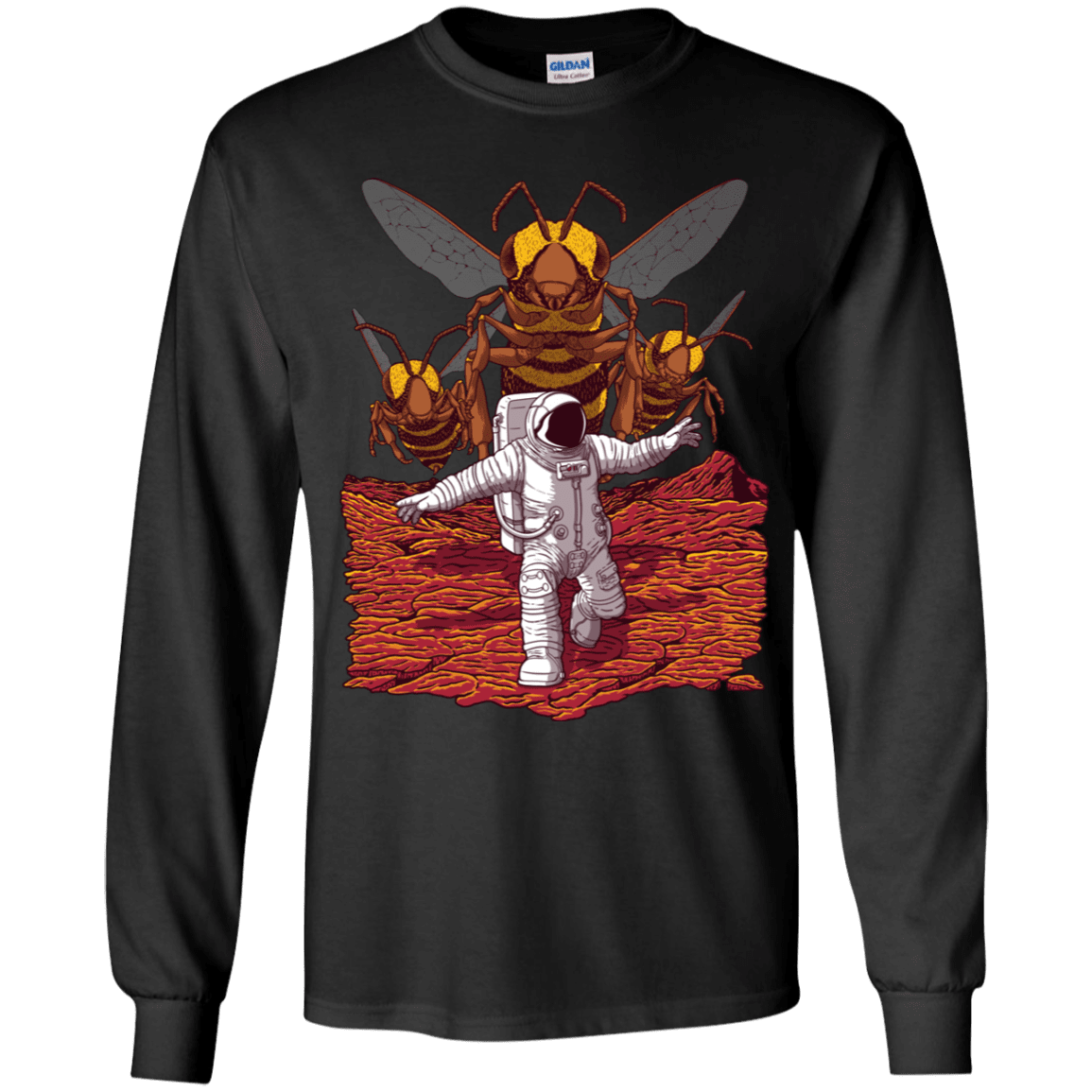 T-Shirts Black / YS Killer Bees on Mars Youth Long Sleeve T-Shirt