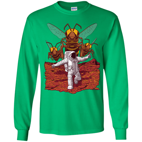 T-Shirts Irish Green / YS Killer Bees on Mars Youth Long Sleeve T-Shirt