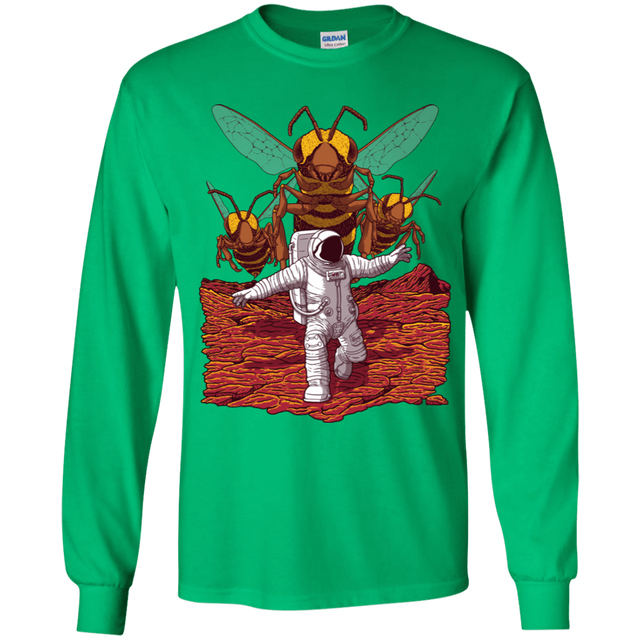 T-Shirts Irish Green / YS Killer Bees on Mars Youth Long Sleeve T-Shirt