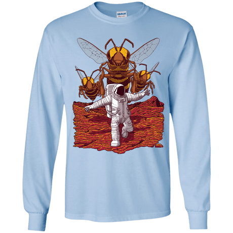 T-Shirts Light Blue / YS Killer Bees on Mars Youth Long Sleeve T-Shirt