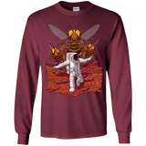 T-Shirts Maroon / YS Killer Bees on Mars Youth Long Sleeve T-Shirt