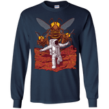 T-Shirts Navy / YS Killer Bees on Mars Youth Long Sleeve T-Shirt