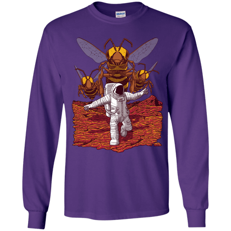 T-Shirts Purple / YS Killer Bees on Mars Youth Long Sleeve T-Shirt