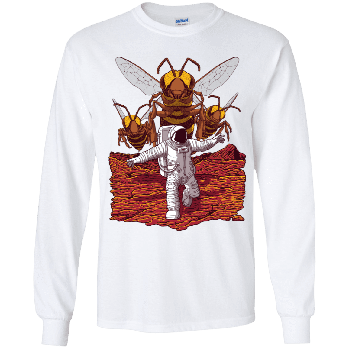 T-Shirts White / YS Killer Bees on Mars Youth Long Sleeve T-Shirt