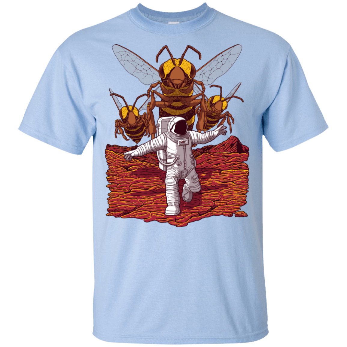 T-Shirts Light Blue / YXS Killer Bees on Mars Youth T-Shirt