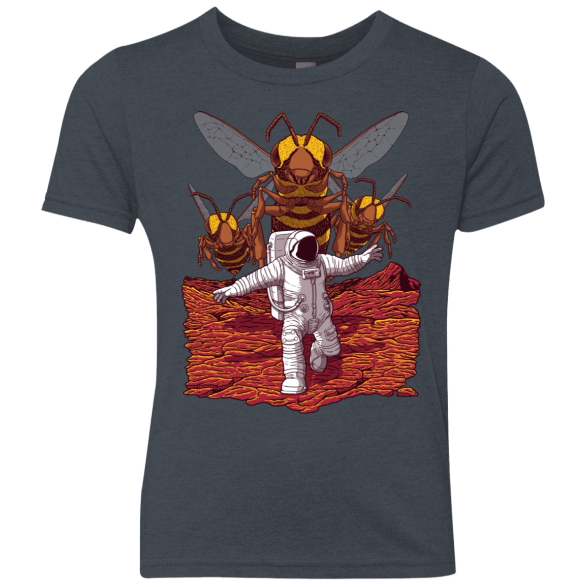 T-Shirts Vintage Navy / YXS Killer Bees on Mars Youth Triblend T-Shirt